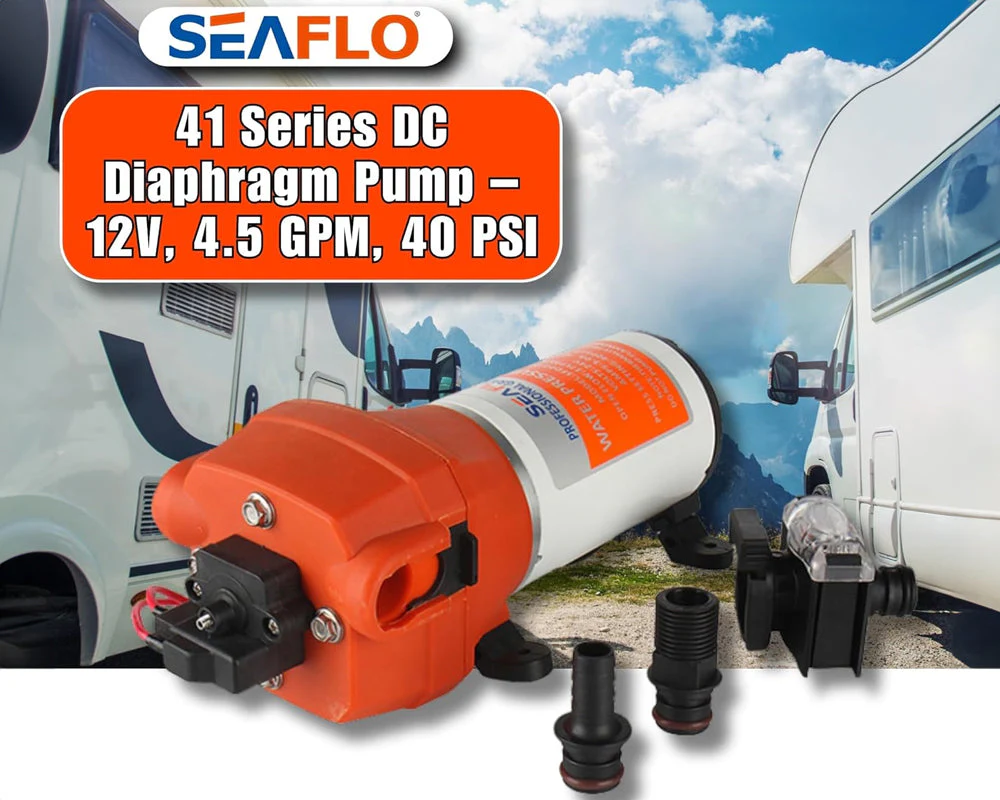 Seaflo High Water Pressure Pump 12V 40Psi 17 L/MIN - Image 6