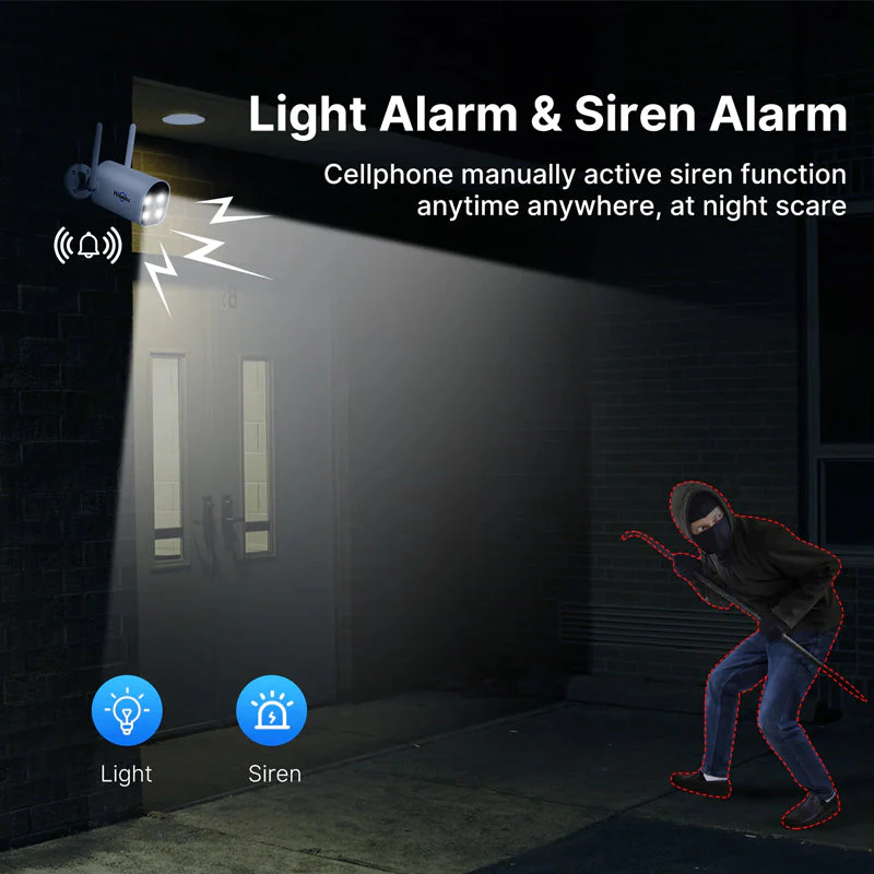 Hiseeu Spotlight Security Camera with Solar Panel - Image 3