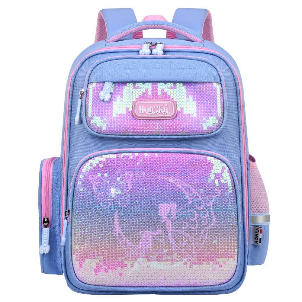 Sequin School Bags for Girls & Kids Backpack NZ | Glitter Butterfly Princess - Image 5