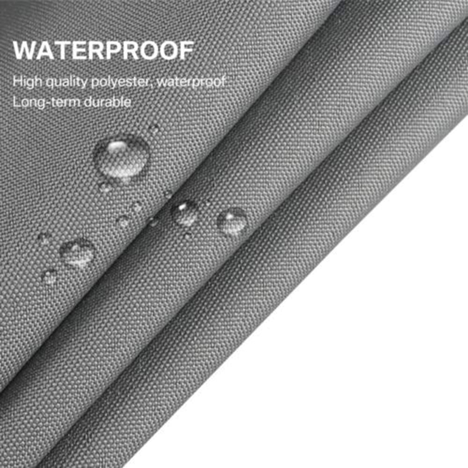 Shade Sail Waterproof 4X4M Grey - Image 7