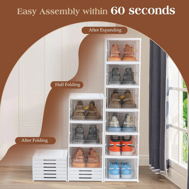 Shoes Box Rack Shoe Organizer Stackable Storage Drawer - Image 6