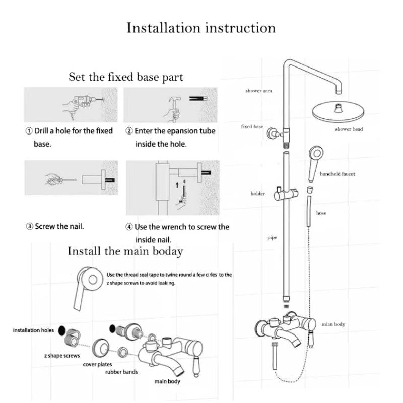 Shower Set with Mixer - Image 9