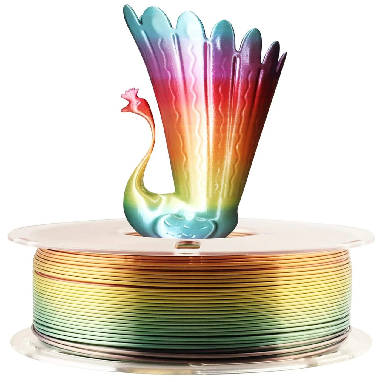 Silk Shiny Fast Color Change Rainbow Multi Colors Silk 3D Printer PLA Filament 1.75mm