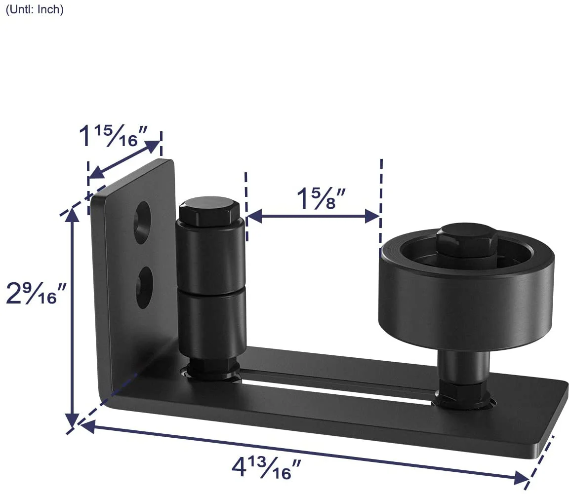 Sliding Barn Door Hardware For Bottom Adjustable Roller - Image 5