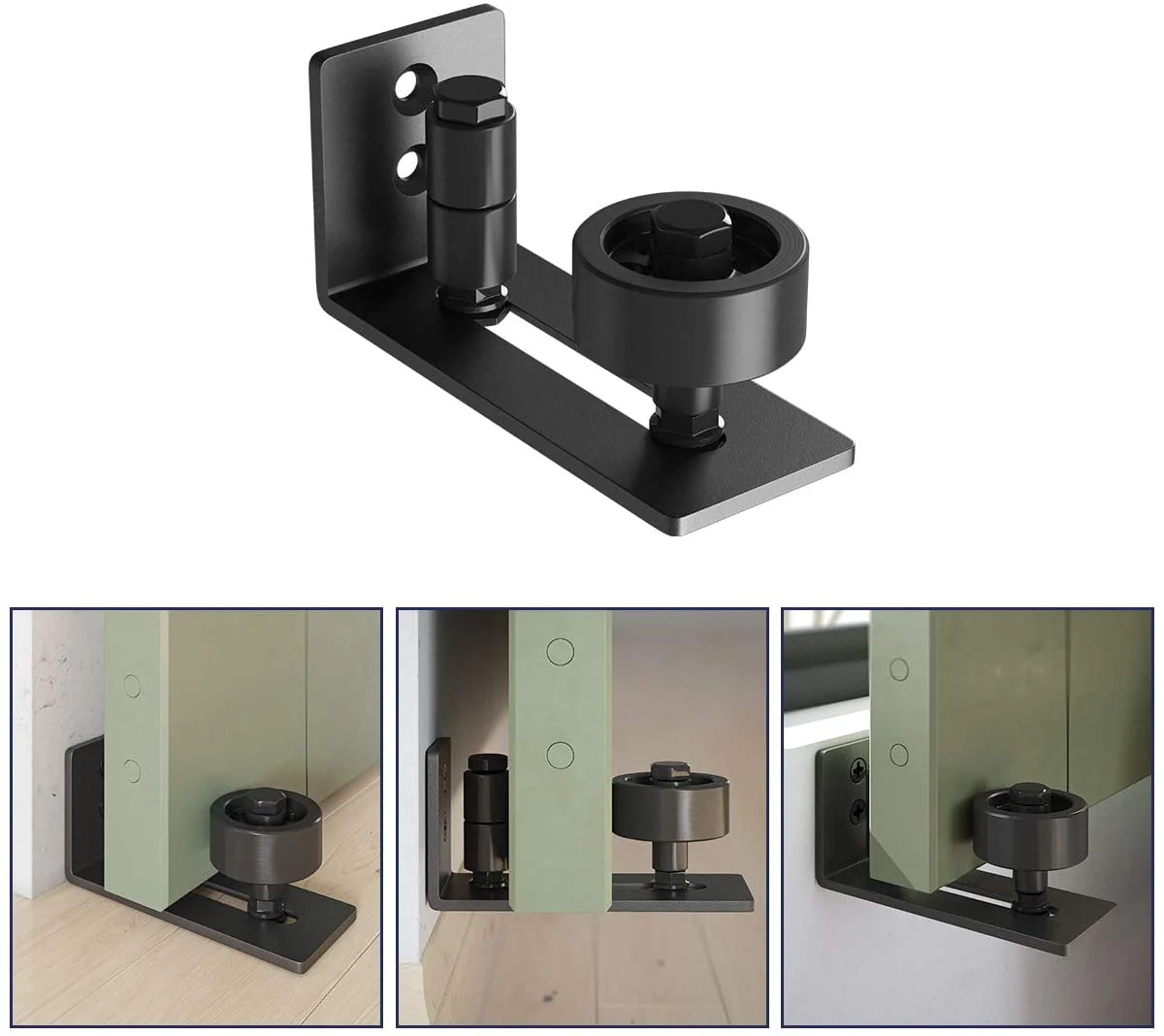 Sliding Barn Door Hardware For Bottom Adjustable Roller - Image 9