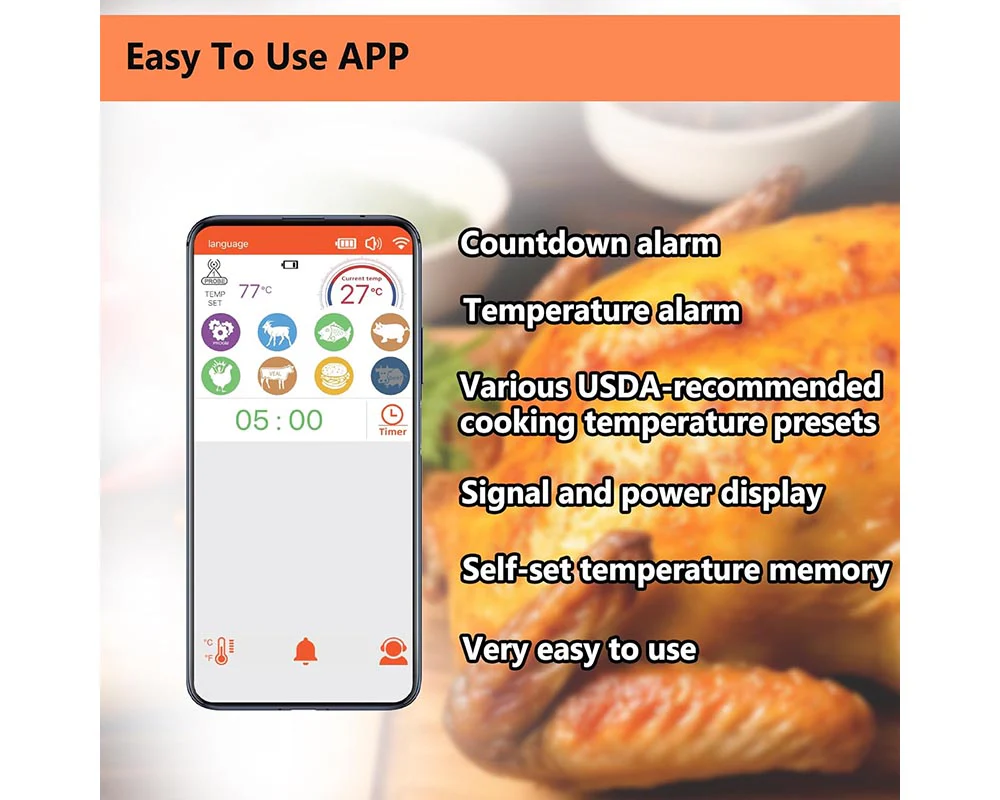 Smart Wireless Meat Thermometer - Image 5