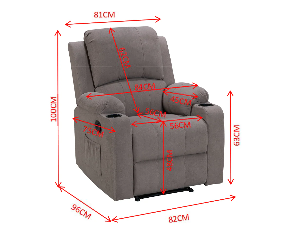 Manual Recliner Sofa Set With Cup Holders - Image 10