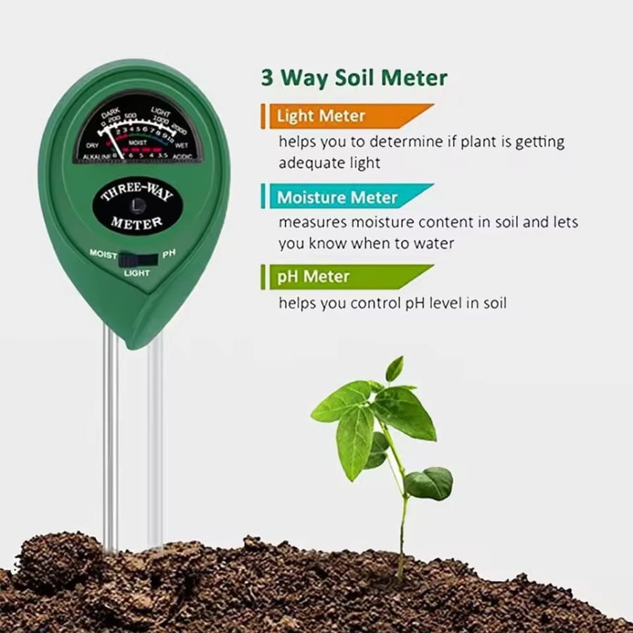 Soil Tester - pH, Moisture, Light Meter - 3 in 1 - Image 3