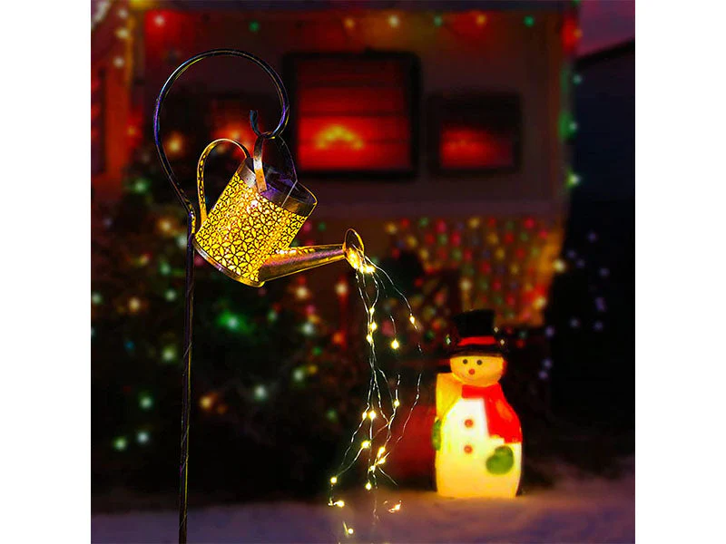 Solar Lights watering can Kettle Art Light - Image 4