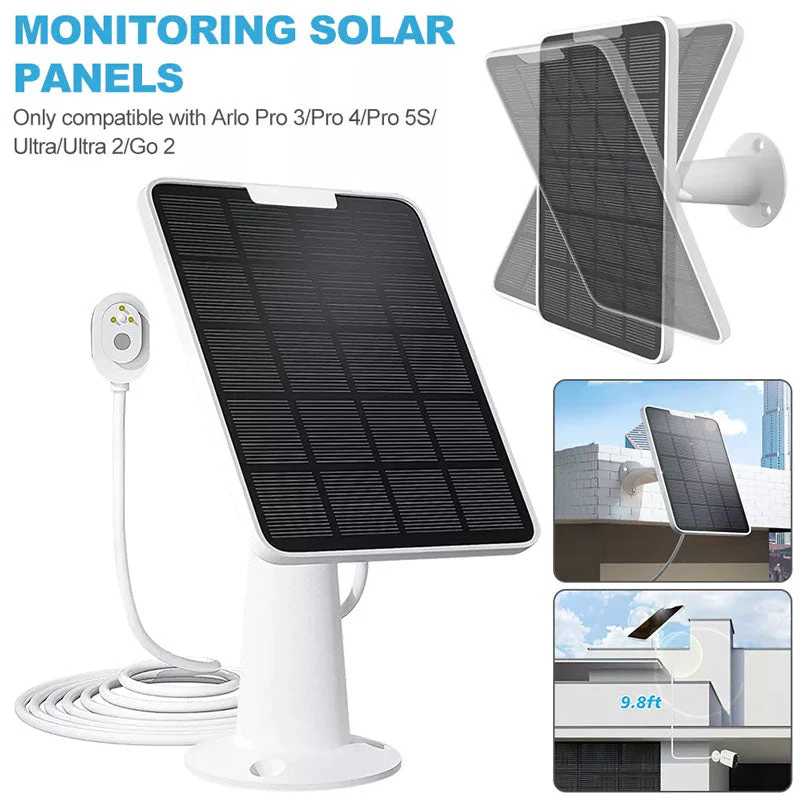 Solar Panel Charger for Arlo Pro 3 Pro 4 Pro 5S Ultra 1 Ultra 2 Go 2 Floodlight - Image 4