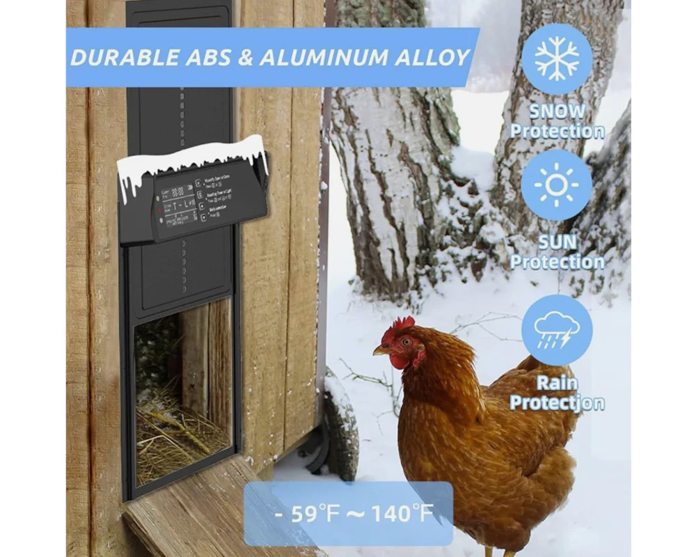 Solar-Powered Automatic Chicken Coop Door - Image 4
