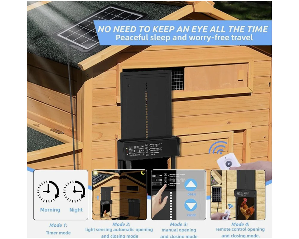 Solar-Powered Automatic Chicken Coop Door - Image 5
