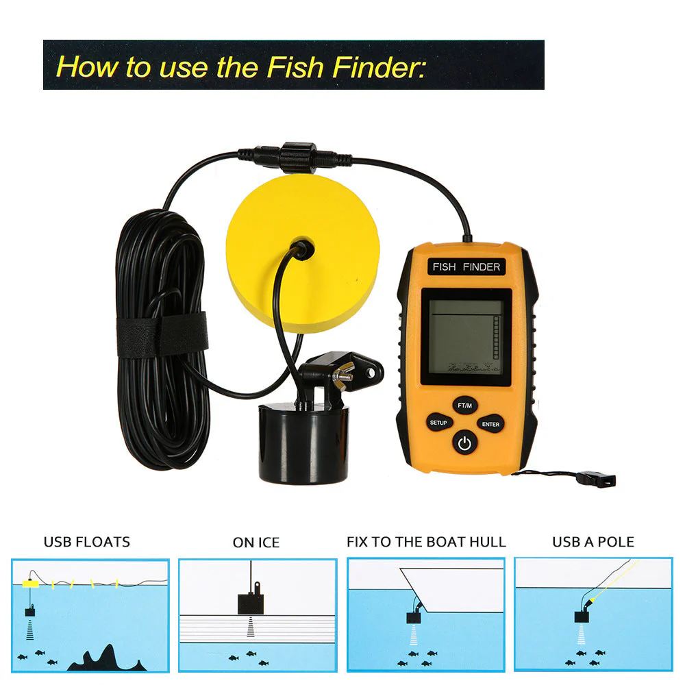 Sonar LCD Fish Finder Fishing Tools Echo Sounder for Fishing - Image 13