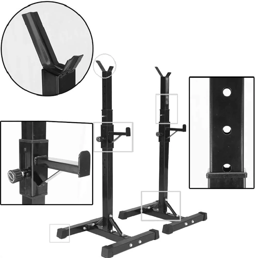 Squat Rack Weight Adjustable Lifting Stand - Image 4