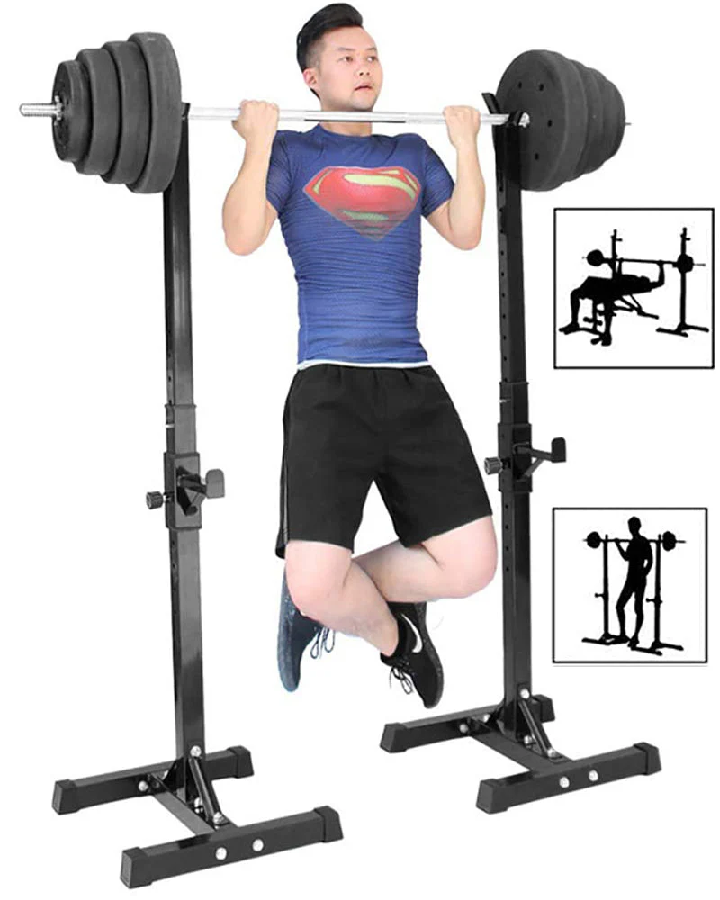 Squat Rack Weight Adjustable Lifting Stand - Image 8