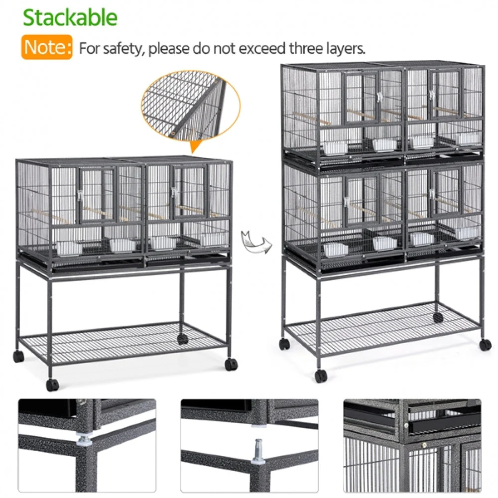 Stackable Wide Bird Cage - Image 4
