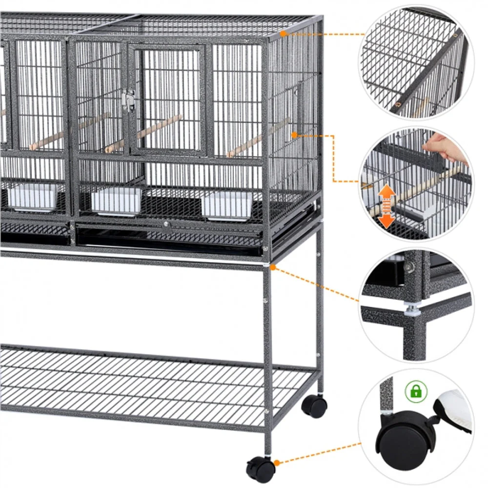 Stackable Wide Bird Cage - Image 5