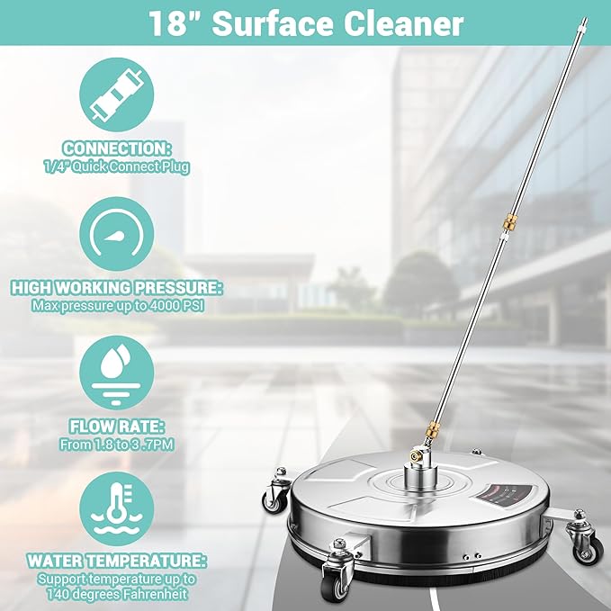 18" Pressure Washer Surface Cleaner - Image 4