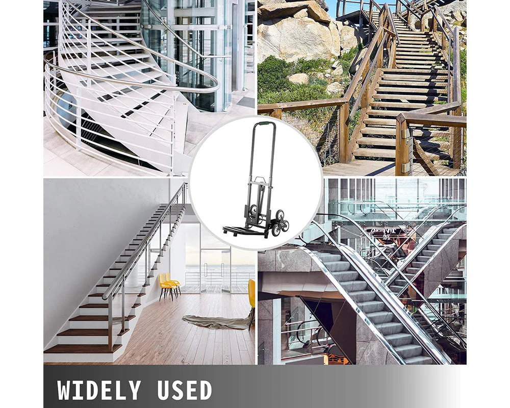 Stair Climbing Trolley 8 Wheels Folding Hand Cart Steps - Image 13