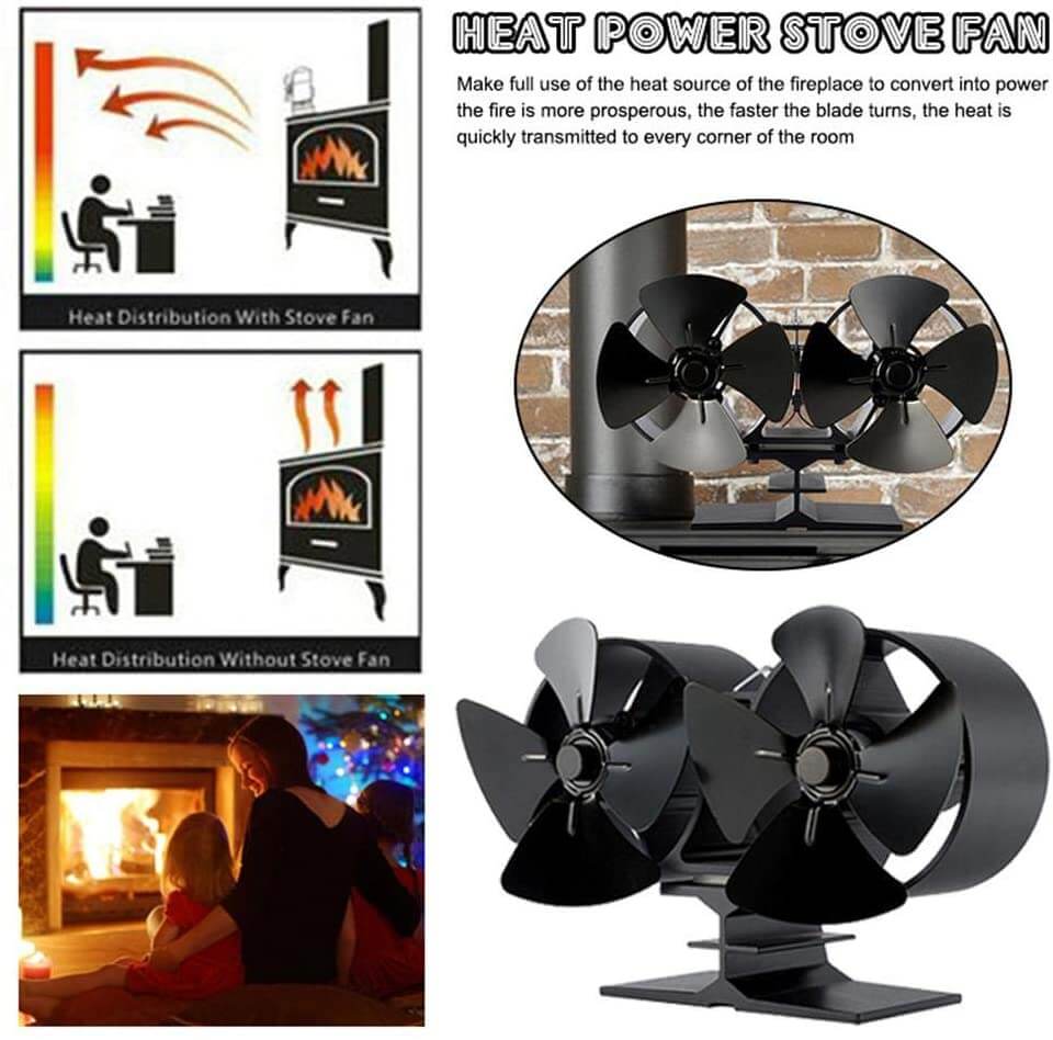 Stove Fan Fireplace Fan - Image 3