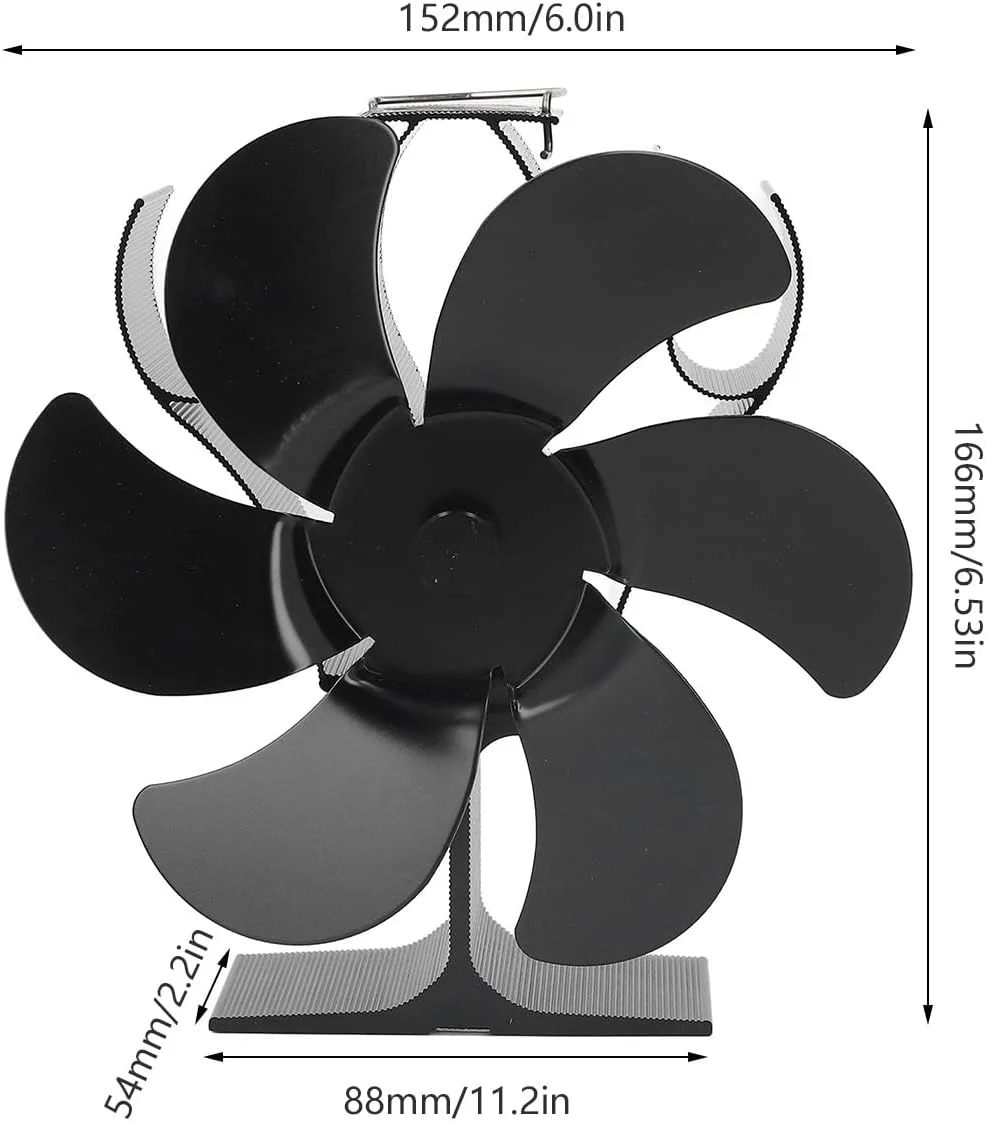 Stove Fan Heat Powered Stove Fan - Image 4