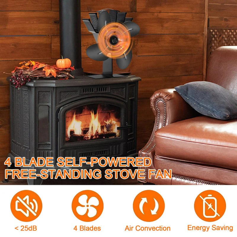 Stove Fan Heat Powered Stove Fan - Image 4