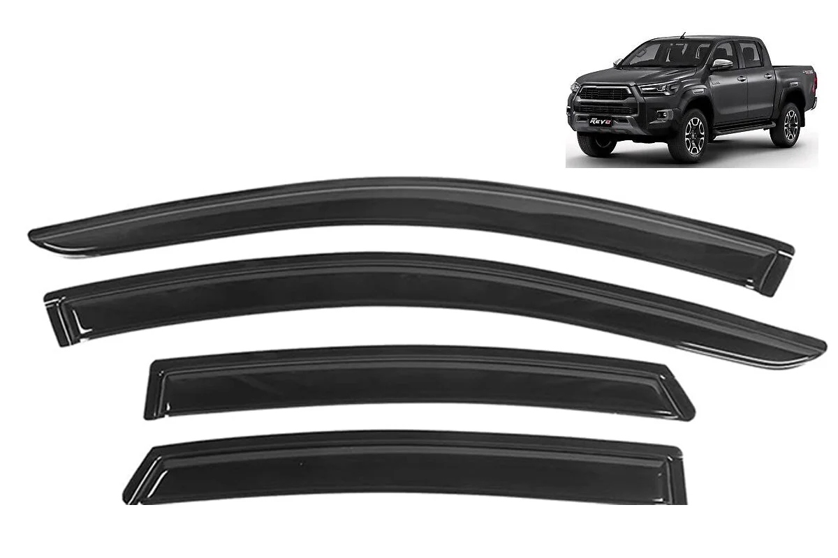 Door Visor / Weather Shield / Monsoon Guard To Suit Toyota HILUX 2015-2024 - Image 2
