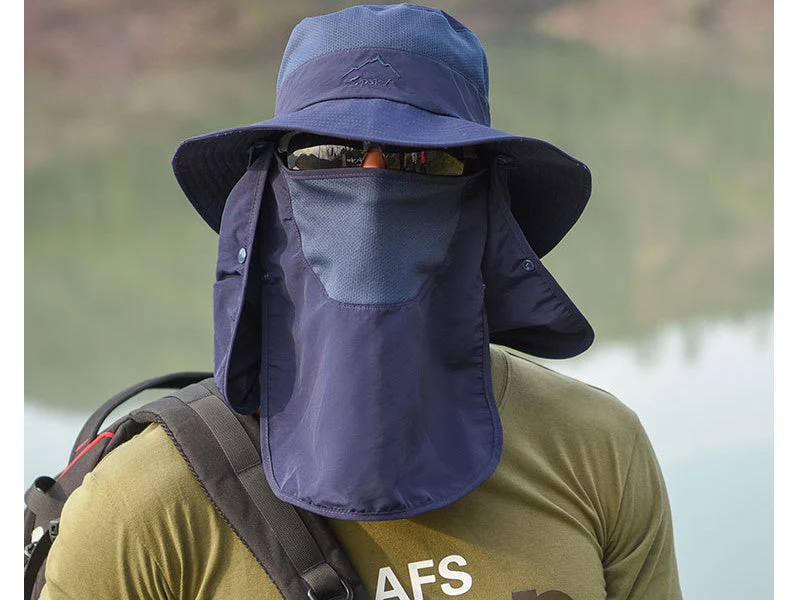 Sun Hat Wide Brim Bucket Outdoor Fishing Hiking Cap UV Protection - Image 2