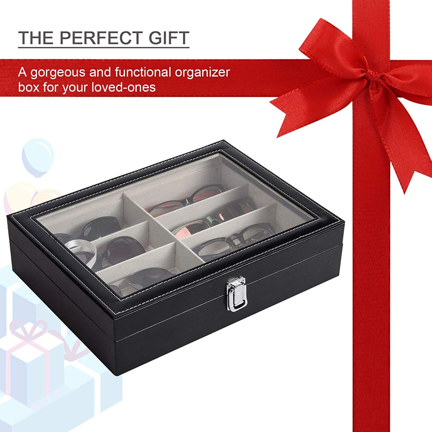 Sunglasses Case Organizer Eyeglasses Storage Box - Image 6