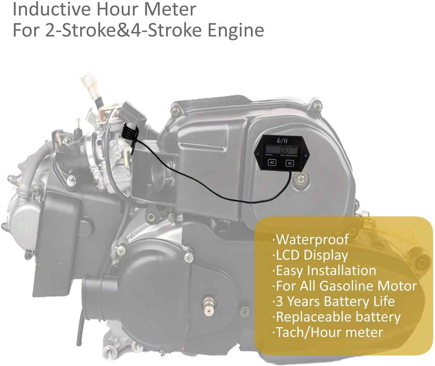 Tachometer Digital Hour Meter Tachometer - Image 7