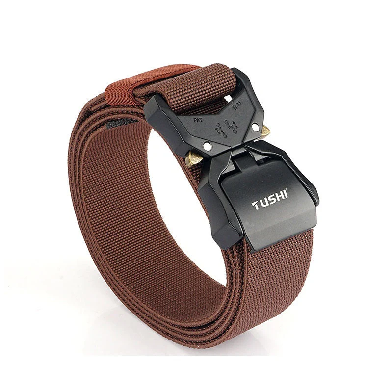Tactical Belt Military Hiking Nylon Web Rigger Work Belts Heavy-Duty Quick-Relea - Image 6