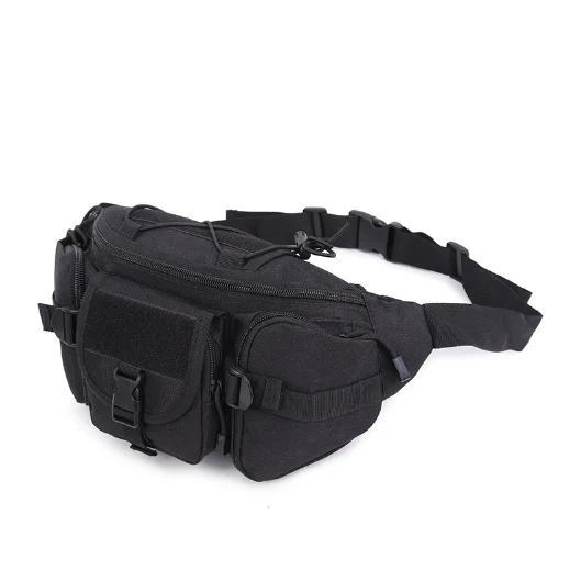 Tactical Waist Pack Portable Fanny Pack Outdoor Hiking Travel Black - Image 2