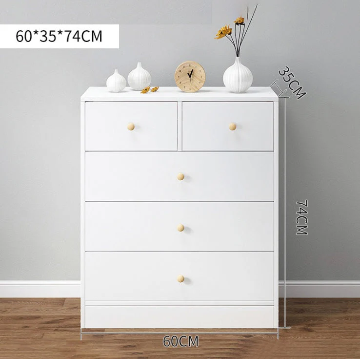 Tallboy Modern White Tall boy Chest of Drawers Dresser - Image 5