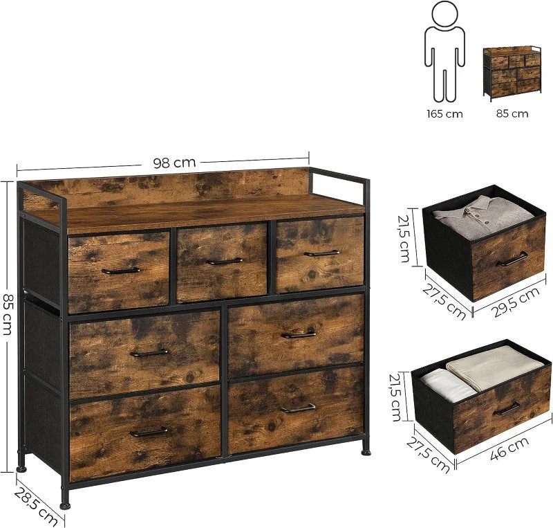 Tallboy with Drawers Chest of Drawers - Image 6