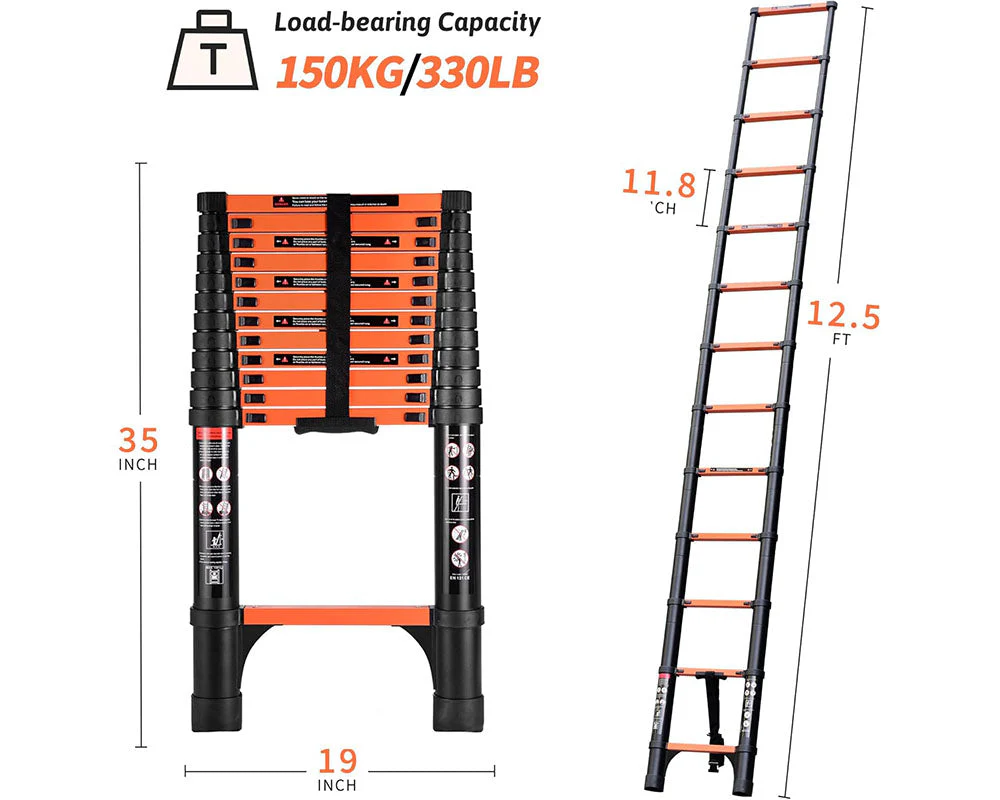 Telescopic Ladder 3.8m - Image 4