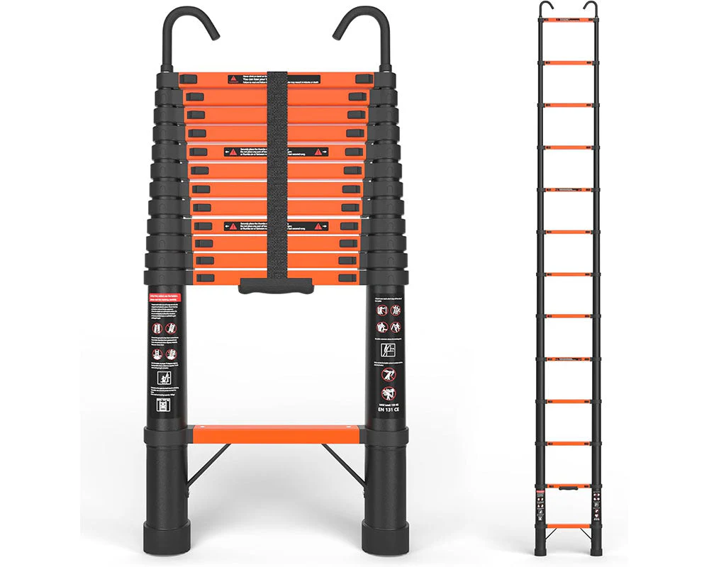Telescopic Ladder 3.8m Aluminium Telescoping - Image 2