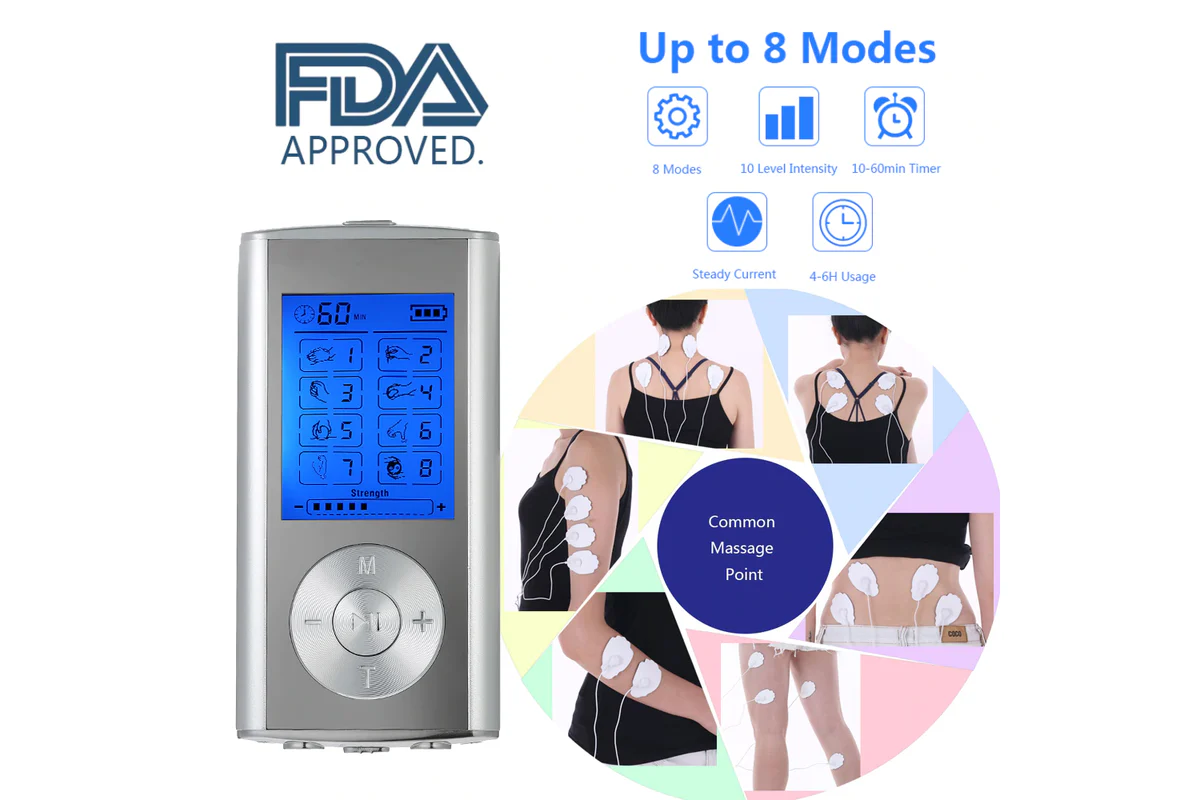 Tens Machine 8 Mode Tens Ems Massager Muscle Stimulation - Image 3