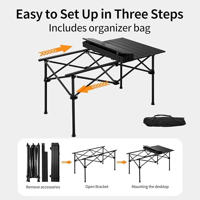 The Perfect Travel Camping Table – 95cm Foldable Outdoor Table - Image 6
