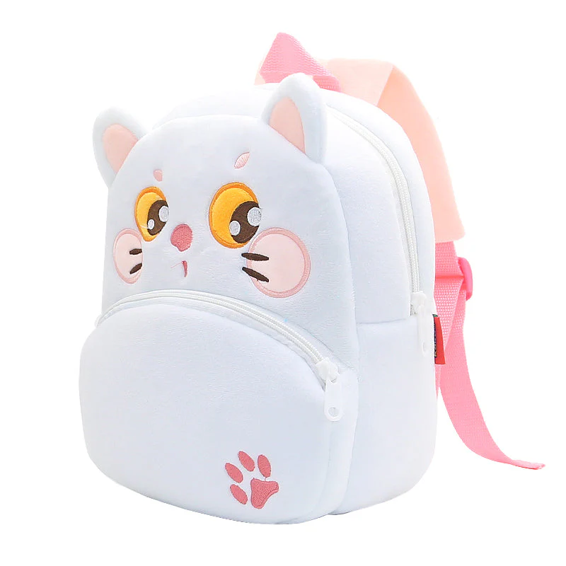 Toddler & Daycare Backpack-White Cat - Image 3