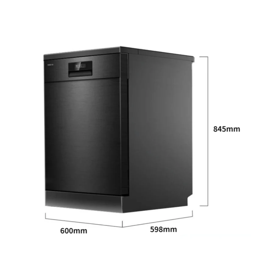 Toshiba 15-Place Setting Freestanding Dishwasher – UV Light, Auto Open & Hygiene Cycle - Image 2