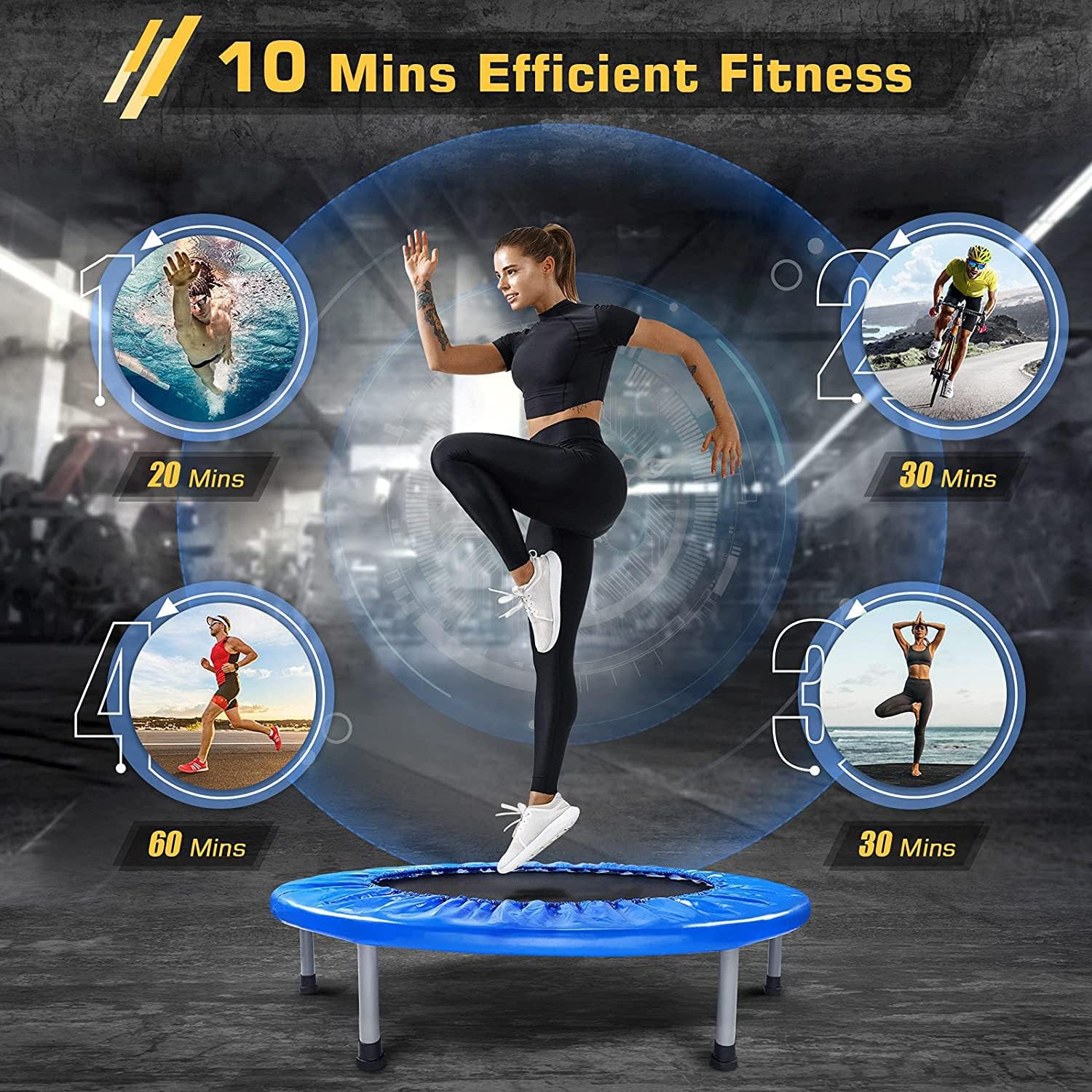Trampoline Mini Foldable Portable Rebounder - Image 8