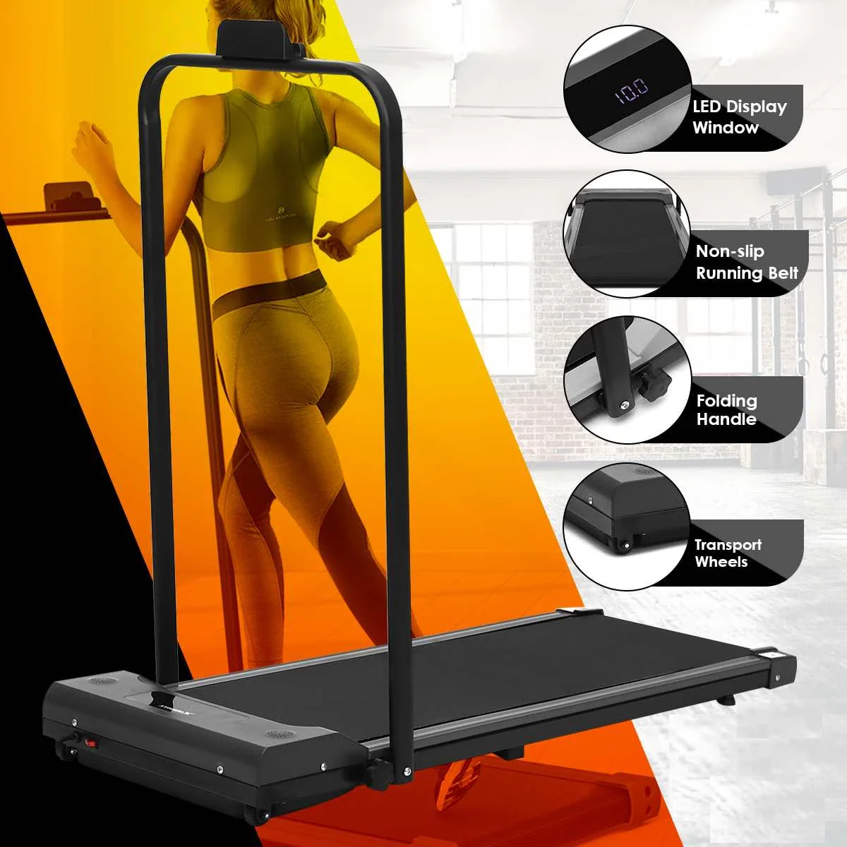 Foldable Walking Pad Treadmill Compact Flat - Image 6
