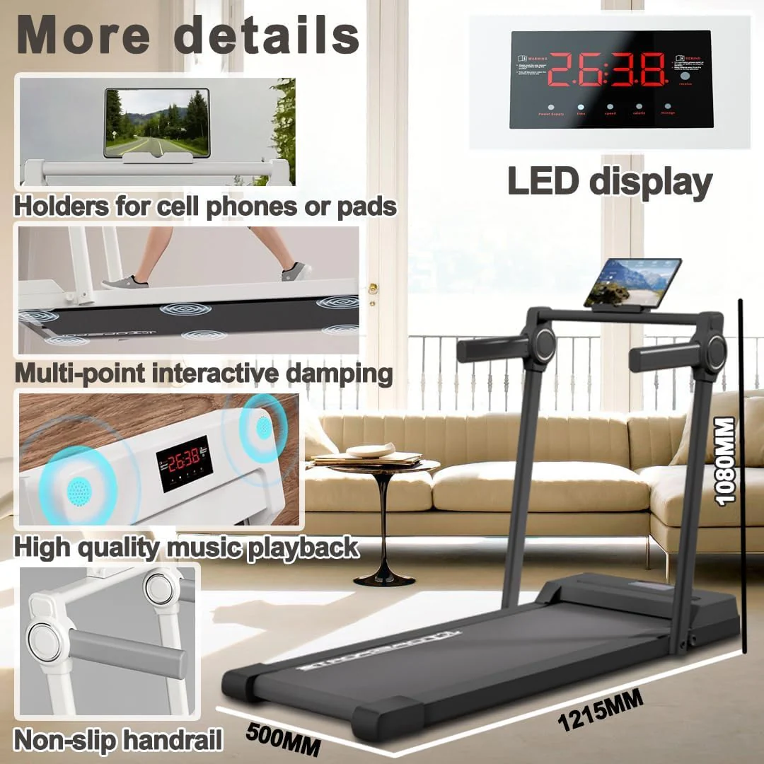 Treadmill Electric Treadmill Foldable - Image 2