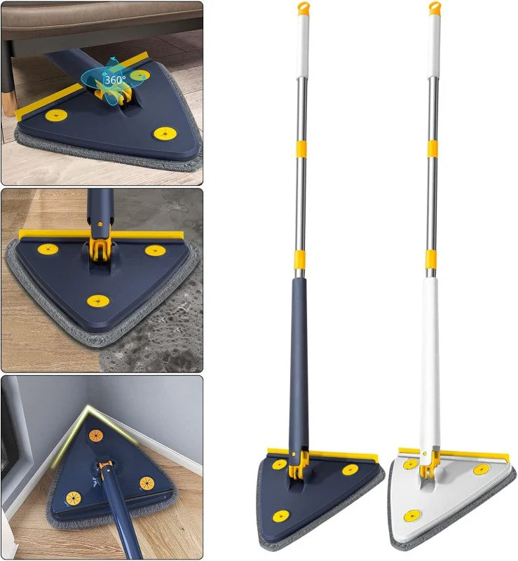 Cleaning Mop Rotatable Adjustable Triangle Floor Cleaning Mop - Image 7