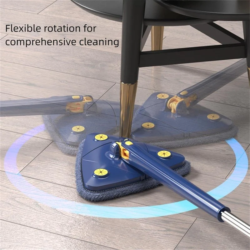 Triangle Cleaning Mop 1.3m Extendable Rotatable - Image 2