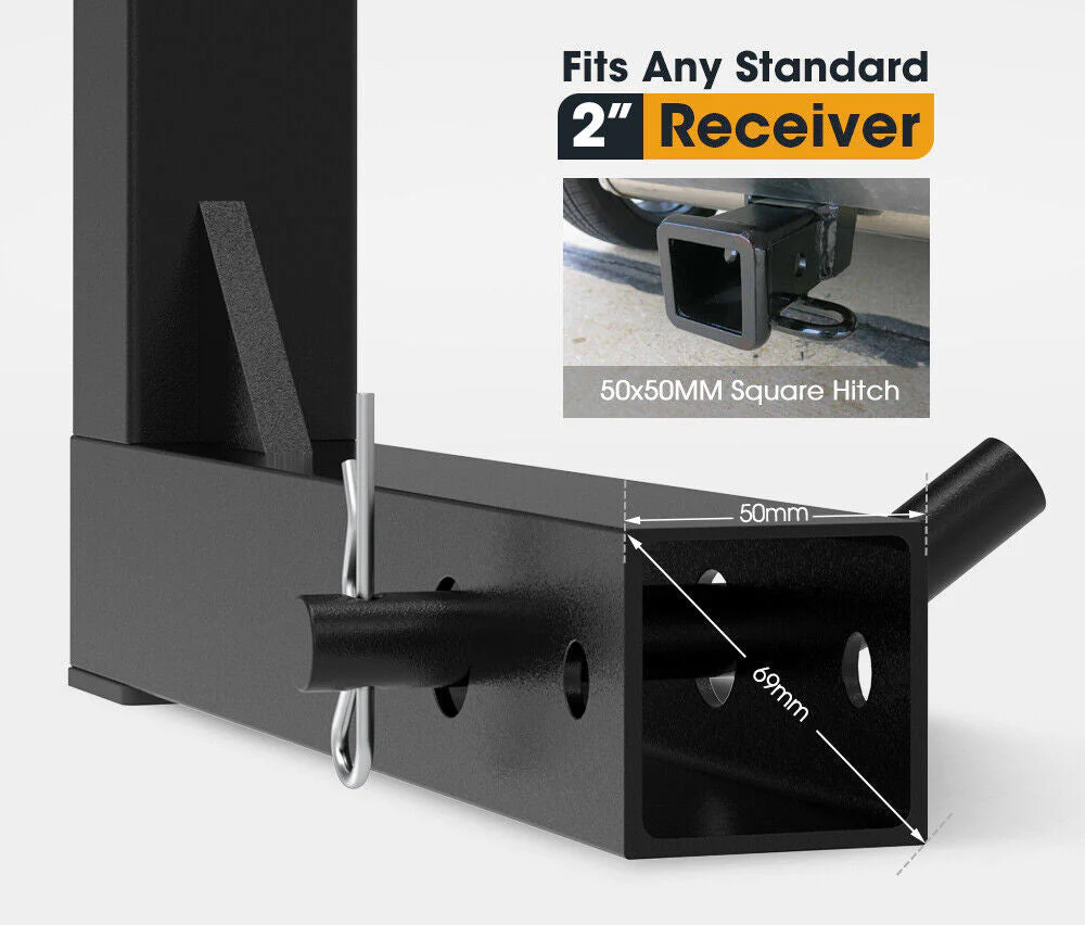 2" Hitch Mount Truck Bed Extender 200KG Load Capacity - Image 11