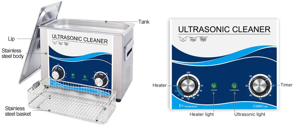 Ultrasonic Cleaner 1.3L Heated Ultrasonic - Image 5