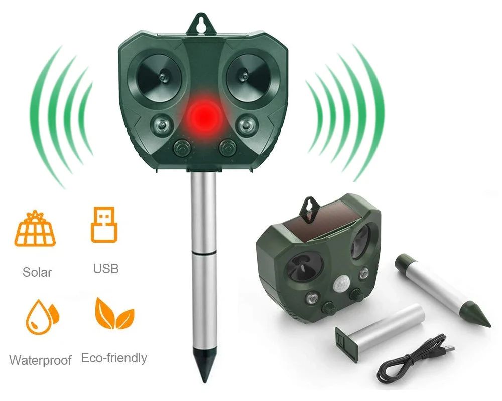 Ultrasonic Solar Powered Insect Animal Repeller Pir Dog Cat Scarer - Image 9