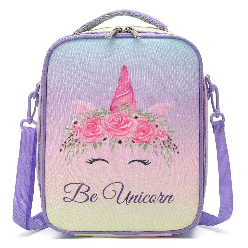 Unicorn & Mini Car | Large Insulated Lunch Bags for Kids - Image 2