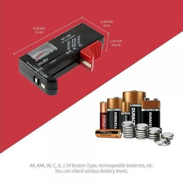 Universal Battery Tester For AA, 9V, Button Type Batteries - Image 4